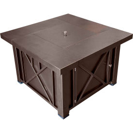 Outdoor Fire Pit, Hammered Bronze, 38"L x 24"H