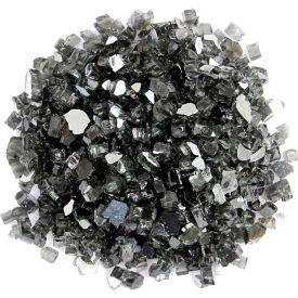 Reflective Fire Glass, 10 lb., Black