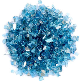 Reflective Fire Glass, 10 lb., Sky Blue