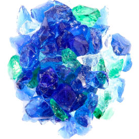 Recycled Fire Glass, 10 lb., Pacific Blend