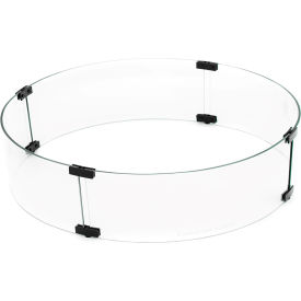 Round Glass Wind Screen, Clear