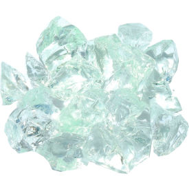 Landscape Recycled Glass, 30 to 50mm Dia., Clear Ice