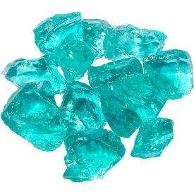 Landscape Recycled Glass, 50 to 100mm Dia., Aqua