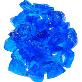 Recycled Glass, 30 to 50mm Dia., Turquoise