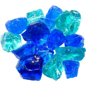 Landscape Recycled Glass, 50 to 100mm Dia., Bahama Blend