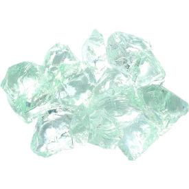 Landscape Recycled Glass, 50 to 100mm Dia., Clear Ice