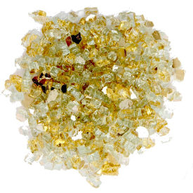 Reflective Fire Glass, 20 lb., Gold