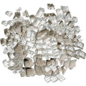 Reflective Fire Glass, 20 lb., Crystal Clear