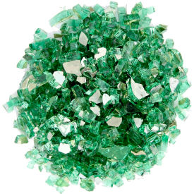 Reflective Fire Glass, 20 lb., Green