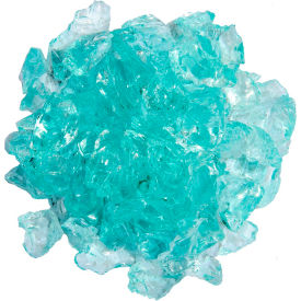 Recycled Fire Glass, 20 lb., Aqua
