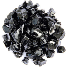 Recycled Fire Glass, 20 lb., Black