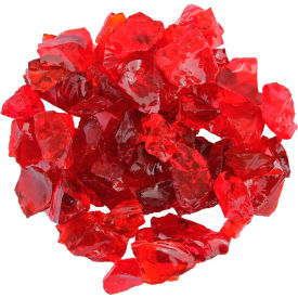 Recycled Fire Glass, 20 lb., Red