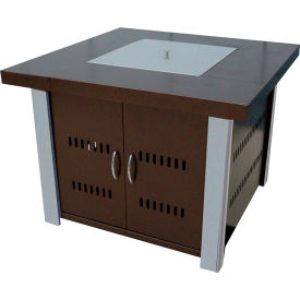 Outdoor Fire Pit, Hammered Bronze & Stainless Steel, 38"L x 28"H