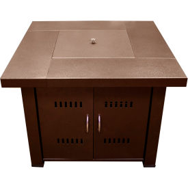 Outdoor Fire Pit, Hammered Bronze, 38"L x 28"H