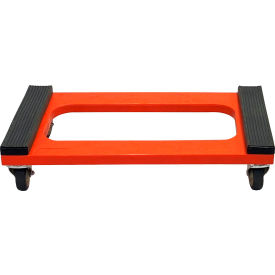 Plastic Open Deck Dolly Kit, 18''W x 30''L, 1200 lb. Capacity, Orange