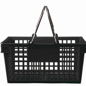 Classic Grocery Basket, 23 Liter Capacity, Black