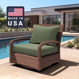 Deep Seat Cushion, Rectangular Memory Foam Core, Sunbrella Spa Fabric