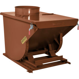 Medium Duty Steel Dust Collection Hopper, 1 Cu. Yd., 5000 lb. Capacity, Brown