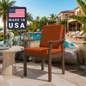 Dining Chair Cushion, Square Memory Foam Core, Sunbrella Tuscan Fabric