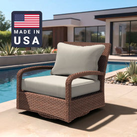 Deep Seat Cushion, Rectangular Memory Foam Core, Sunbrella Canvas Fabric