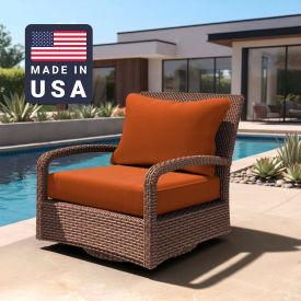 Deep Seat Cushion, Rectangular Memory Foam Core, Sunbrella Tuscan Fabric