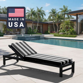 Chaise Lounge Cushion, Memory Foam Core, Sunbrella Cabana Classic Fabric