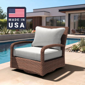 Deep Seat Cushion, Rectangular Memory Foam Core, Sunbrella Natural Fabric