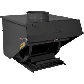 Light Duty Steel Dust Collection Hopper, 2 Cu. Yd., 4000 lb. Capacity, Black