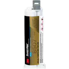 Scotch-Weld DP8507NS Acrylic Adhesive, 45 mL Duo-Pak, Gray, 12/Case