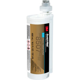 DP8507NS Acrylic Adhesive, 490 mL Duo-Pak, Gray, 6/Case