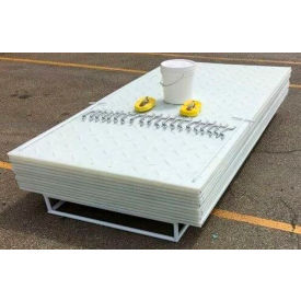 AlturnaMAT HDPE MatPak Ground Protection Mats, 3' x 8', Clear, 12/Pack