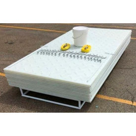 AlturnaMAT HDPE MatPak Ground Protection Mats, 4' x 8', Clear, 12/Pack