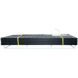 HDPE Ground Protection MatPak w/Hand Holes, 3' x 8', Black, 12/Pack