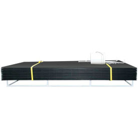 Ground Protection MatPak, w/Hand Holes, 96" x 36", Black, 12/Pack