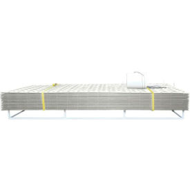 AlturnaMAT HDPE Ground Protection MatPak w/Hand Holes, 4' x 8', Clear, 12/Pack