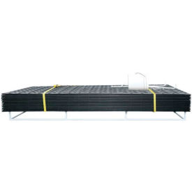 HDPE Ground Protection MatPak, with Hand Holes, 3' x 8', Black, 12/Pack