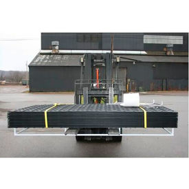 HDPE Ground Protection MatPak, w/Hand Holes, 4' x 8', Black, 12/Pack