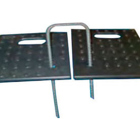 U-Stake Ground Protection Mat Anchor, Steel, Silver