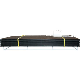 VersaMAT HDPE Ground Protection MatPak, 4' x 8', Black
