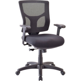 Conjure Executive Mid-Back Task Chair, Fabric, 25-5/8"W x 26-3/8"D x 40-5/16"H, Black
