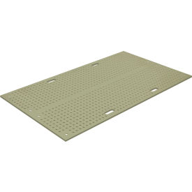 TrakMat HDPE Ground Protection Mat, 44" x 96", Green