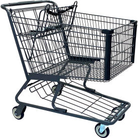 Metal Shopping Cart, 180 Liter Capacity, Large, Gray