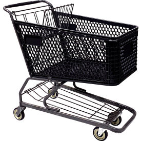 Plastic Shopping Cart, 200 Liter Capacity, Large, Gray