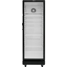 Merchandiser Display Refrigerator, 1 Glass Door, 8.5 Cu. Ft. Capacity, Black