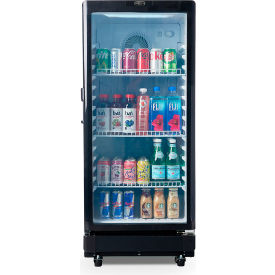Merchandiser Display Refrigerator, 1 Glass Door, 6 Cu. Ft. Capacity, Black