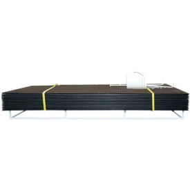 VersaMAT HDPE Ground Protection MatPak, One Smooth Side, 4' x 8', Clear