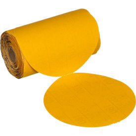 Stikit Gold Abrasive Disc Roll, 6" Dia., 240 Grit, 100 Discs/Roll