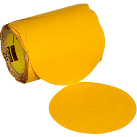 Stikit Gold Abrasive Disc Roll, 6" Dia., 320 Grit, No Hole, 100 Discs/Roll