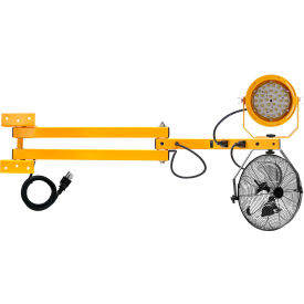 LED Dock Light with 40" Double Strut Arm, 10W, 1200 Lumens