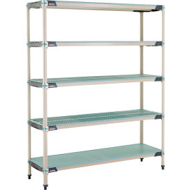 5 Shelf Shelving Unit w/Bottom Shelf, Starter, 59-3/4"W x 18-1/4"D x 74-3/16"H
